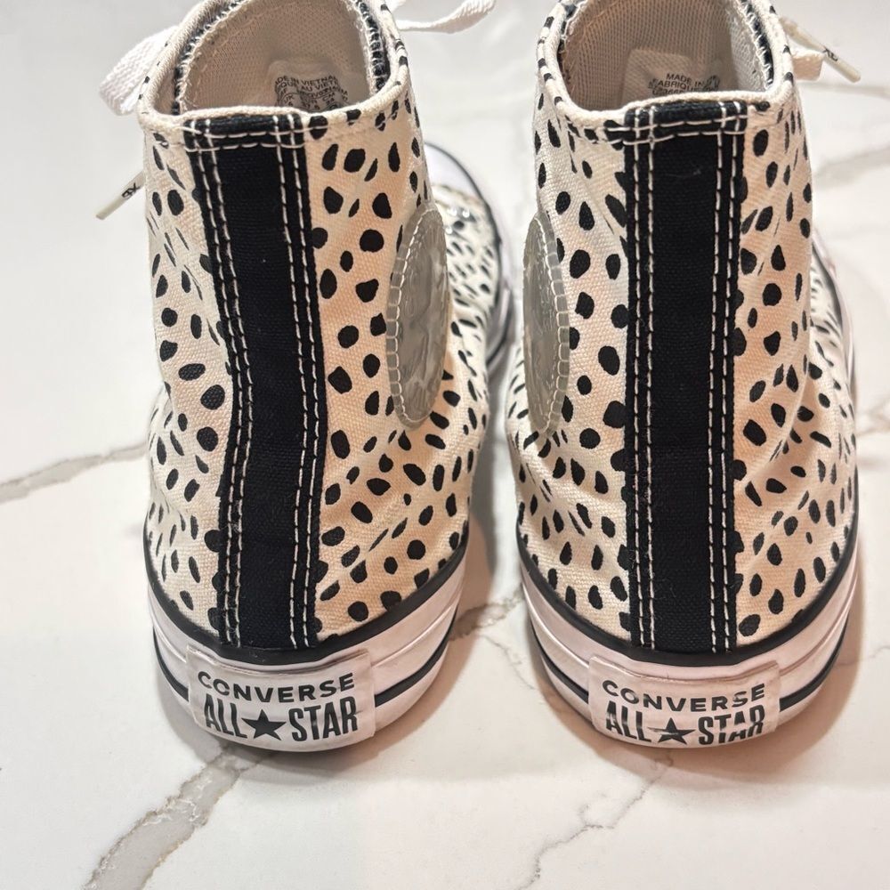 Converse All Star | Welcome To The Wild Leopard Animal Print High Top Sneakers - Picture 3 of 10